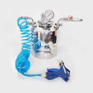 Dispensing Pressure vessels & filtering Jet Gun